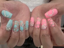 エクリュ(ecru)/南国市　夏ネイル　ギャルネイル