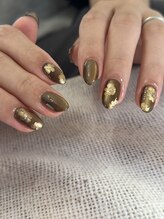 エムズネイルズ(M's Nails)/ミルマグ&mirror flower