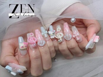 ゼン ネイル デザイン 池袋(ZEN NAIL DESIGN)/長さだしやり放題×つけ放題