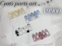 アイリッシュネイル 久屋大通店(Irish Nail)の雰囲気(【人気のクロスパーツ+アート定額9900円】パラジェル&フィルイン)