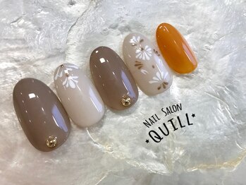 ネイルサロン クイル(QUILL)/１１月ラインアート（２）