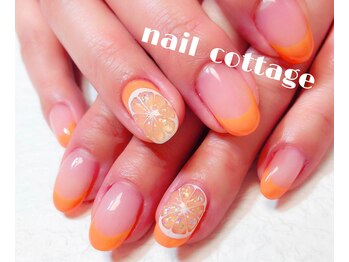 ネイルコテージ(Nail cottage)/プルプルみかんネイル