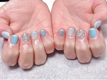 ティーエス ネイル ガーデン(T.S Nail Garden)/ブルーフラワー