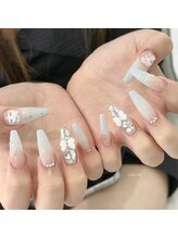 ネイルズ イロハ 新大久保店(NAILS 168)/水色グラデーション