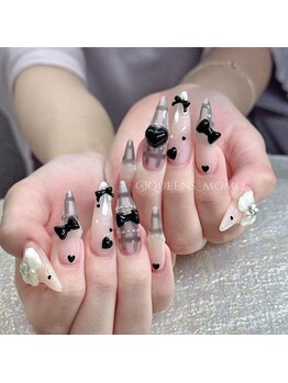 クイーンズビューティーサロン 歌舞伎町店(Queen's beauty salon)/長さだし リボン パラジェル