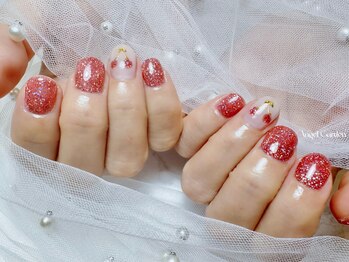 エンジェルガーデンネイル 池袋店(Angelgarden nail)/フラッシュカラー|さくらんぼ