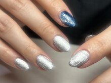 ジョアネイル(JOA Nail)/マーブル/青/シンプルコース