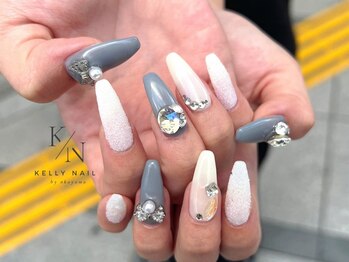 ケリーネイル(kelly nail.)の写真/【21時まで営業☆】美しく魅せる指先へ♪爪が折れやすい&形が気になる等爪の悩みをお持ちの方にオススメ◎