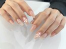 レース×クロスパーツネイル♪