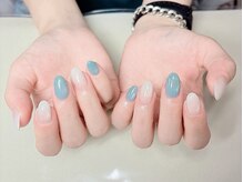 センシー ネイル スタジオ(Sensy Nail Studio)/大人可愛いブルーグレー