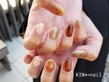 ケイアイエムネイル(KIM nail)/キラキラ×シンプルニュアンス