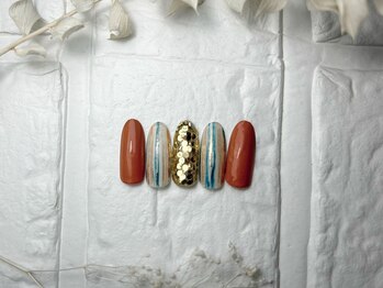 ブリスフルハピネス(Blissful happiness)/定額ネイル(simple)夏ver.