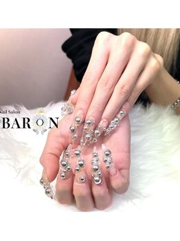 バロン 新宿店(BARON)/個性派クリア×シルバー:*+..:+