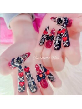 【スカルプ長さだしネイル】