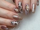 ヒョウ柄ネイル