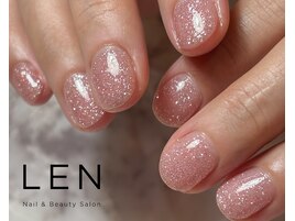 ピンクフラッシュネイル