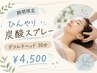 【期間限定】夏本番!ひんやり爽快♪炭酸ヘッド&首肩デコルテケア30分¥4,500