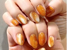 ネイルマジック 仙台一番町店(NAIL MAJIC)/キャラメルマキアートラテネイル