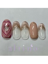アルティノ ネイル ガーデン(altino nail garden)/ハートビーム＆フレンチ