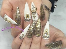 アン ジョーヌドラゴ/【ロングネイル】ゴールドネイル