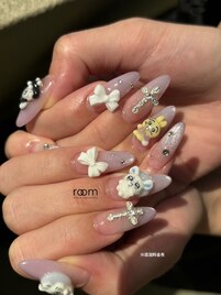 ３Dパーツ×スカルプアート