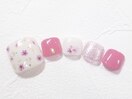 【新作】押し花フットネイル