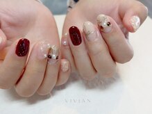 ヴィヴィアン ネイル(Vivian nail)/クリスマス　トナカイ