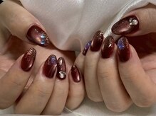 アイネイルズ 新宿店(I nails)/【Yumeka】ボルドーマグネット