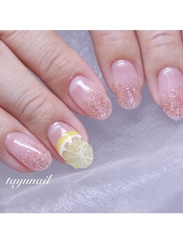たゆ ネイル(たゆnail)/パラジェル・レモンネイル☆