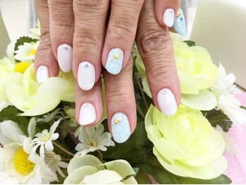 プルミエ ネイル(Premier Nail)/水面アート☆夏ネイル