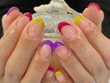 アトリエルリアン(Atelier Le Lien)/春ネイル/フレンチ/春フレンチ