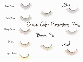 ティアラ 神戸元町店(tiara)/ブラウンカラーエクステ全5色☆