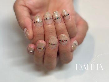 ダリア 西大寺本店(DAHLIA)/ストーンアートネイル♪