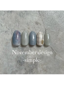 エトワールネイル 高崎筑縄町店(Etoile nail)/24年11月シンプルハンド定額