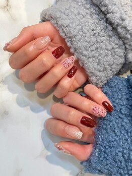 エーナイン イオン秋田中央店/ツイードネイル