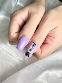 aurora × purple