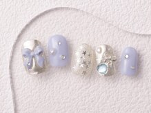 アイネイルズ 大宮店(Ｉ nails)/みずいろｘシルバー