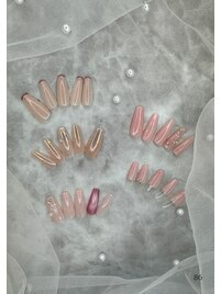 ピンクネイル×ミスネイル