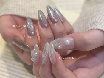 リン 恵比寿(RiN.)/アシンメトリーネイル　akane