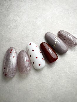 アートスタジオ グラッセ(Art Studio gLAsse)/ハートホロネイル