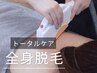 【全身脱毛】全身まとめてケア／顔1パーツ付・VIOなし　¥13200→¥11000