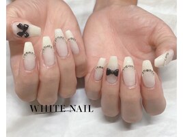 フレンチネイル/りぼんネイル