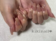 キキネイル 溝の口(kikinail)/ベージュワンカラーネイル