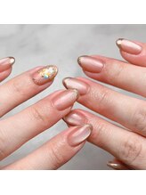 ビューティマーケット アングゥ(BEAUTY MARKET ungu)/マグネット×ミラーフレンチ