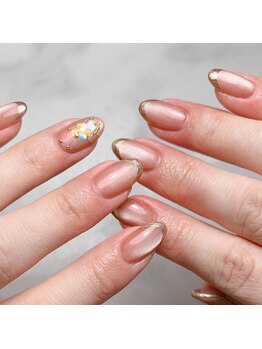 ビューティマーケット アングゥ(BEAUTY MARKET ungu)/マグネット×ミラーフレンチ