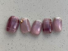 アイネイルズ 池袋店(I-nails)/モーヴピンクチェック