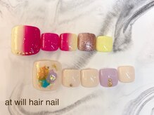 アット ウィル ヘアー ネイル(at will hair nail)/フット定額デザイン