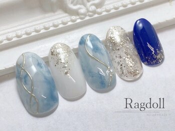 ネイルアンドアイラッシュ ラグドール 東海大学前店/【夏得キャン】ニュアンスブルー