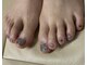 スモーキーネイル(smoky nail)の写真/シンプルだけど目を惹くお洒落なデザインや絶妙くすみカラーをご用意♪足元を整えて女子力UP^^