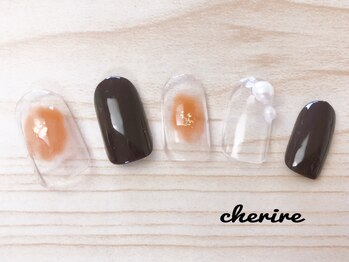 シェリール 北千住(Cherire)/塗りかけ金箔チョコ風アート☆